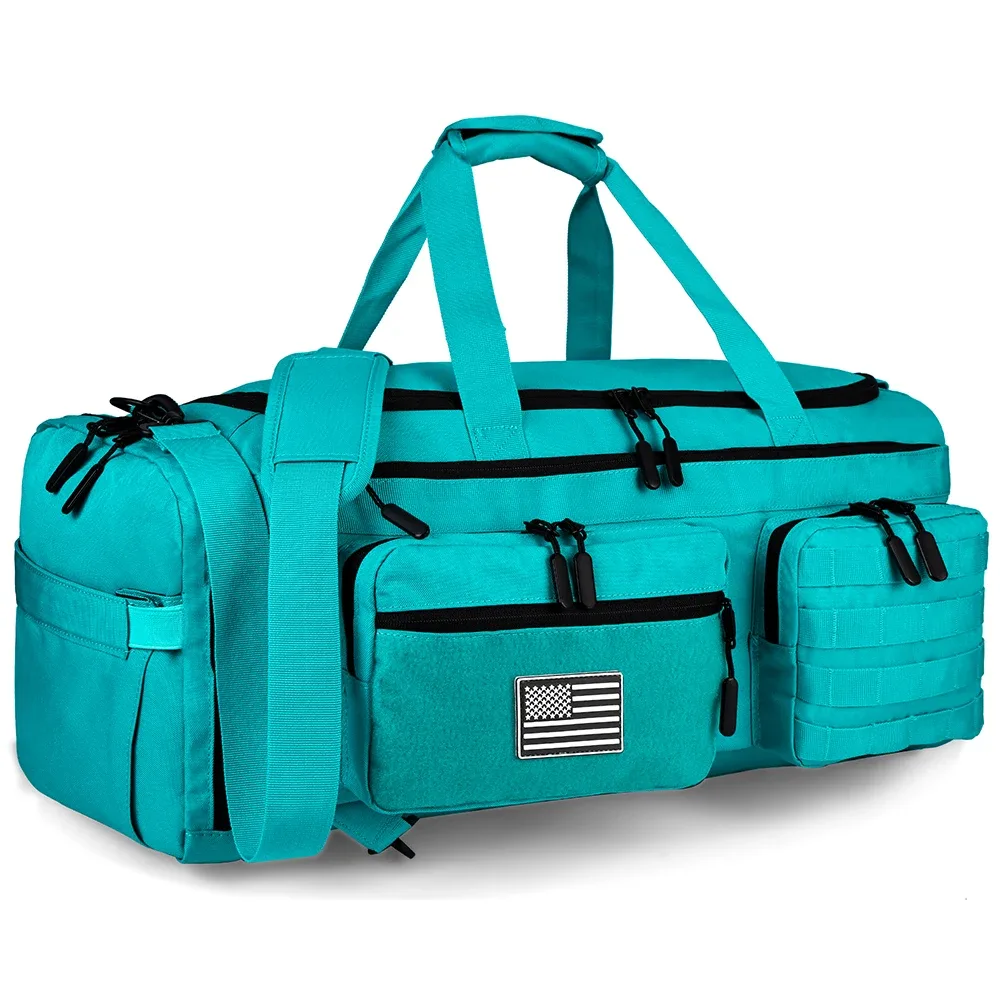 lhi 50l 3 en 1 sac de voyage hommes grands sacs de sport de sport sac à dos militaire tactique avec compartiment à chaussures et poche humide