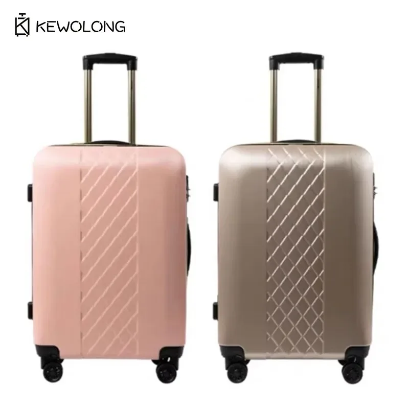 bagage à roue d'avion super silencieux de 20/24/28 pouces, nouveau design, avec serrure tsa, valise d'enregistrement anti-rayures de grande capacité