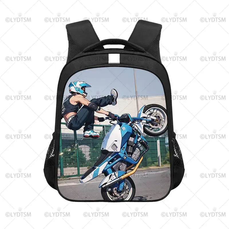 sac à dos de moto cool pour hommes et femmes, sac à dos, sac à dos pour voyage, moto, vélo, adolescent, sacs d'école, cartable