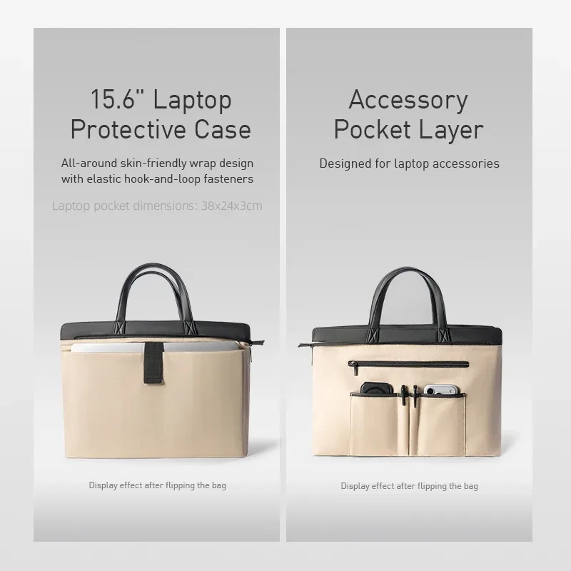 mark ryden sac fourre-tout pour ordinateur portable pour homme, 15,6 pouces, en tissu oxford, léger, imperméable, sac à main professionnel pour le travail de bureau