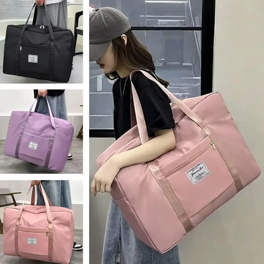 sac d'emballage de voyage, sac à bandoulière de grande capacité, sac oxford, sac mobile, sac de rangement de bagages, tissu d'avion portable pliant j8h7