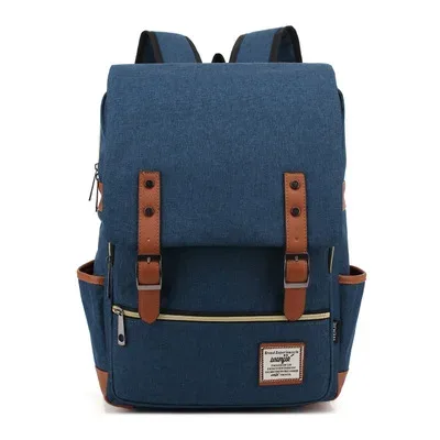 sac à dos vintage pour ordinateur portable de 16 pouces, sacs en toile pour femmes, sacs de voyage en toile pour hommes, sacs à dos décontractés rétro, sacs d'école pour adolescents