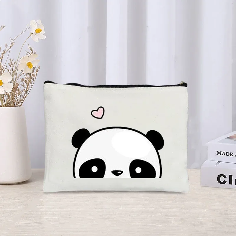 kawaii panda trousse à cosmétiques enfants voyage nécessité toilette sac à couches pochette de maquillage pour jolies filles anniversaire nouvel an cadeau