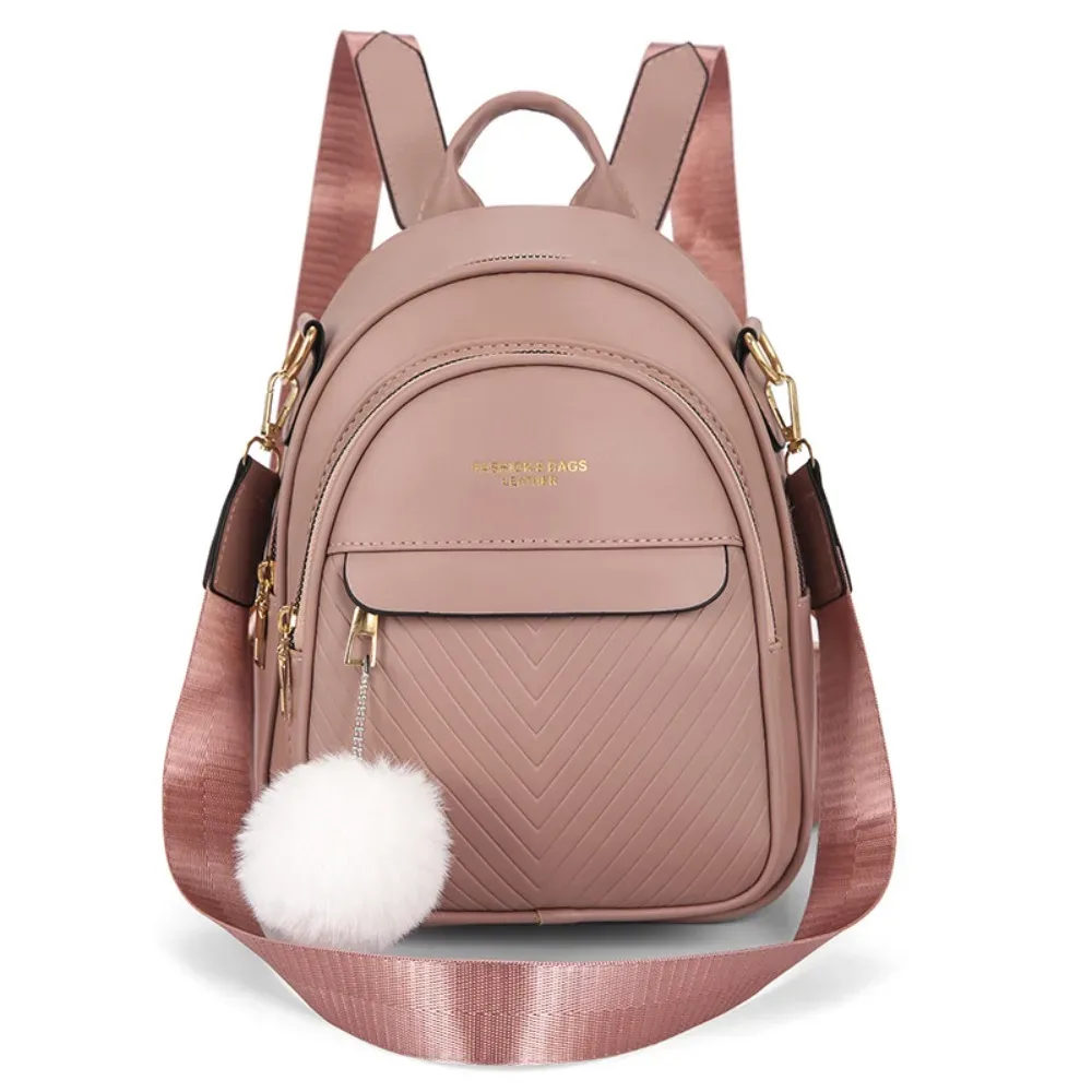 petit sac à dos carré en cuir pu, simple et tendance, sacs d'école décontractés en pu, grande capacité, mini sacs de luxe légers pour femmes, voyage quotidien