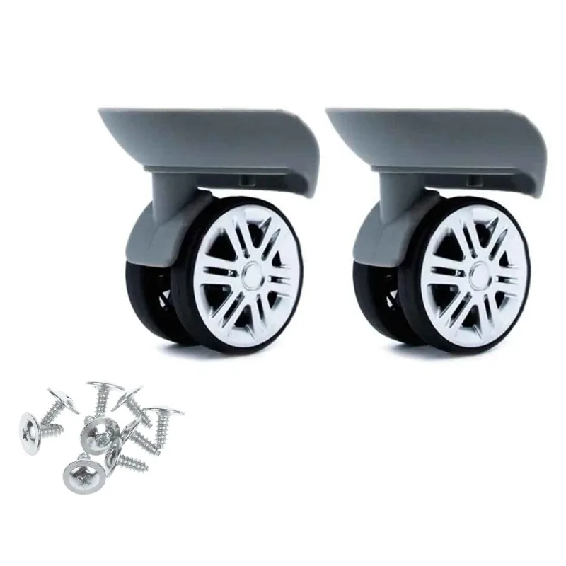 1 paire de roulettes silencieuses pour valise à roulettes a09 a57, pivotantes à gauche et à droite, bricolage, pièces de rechange