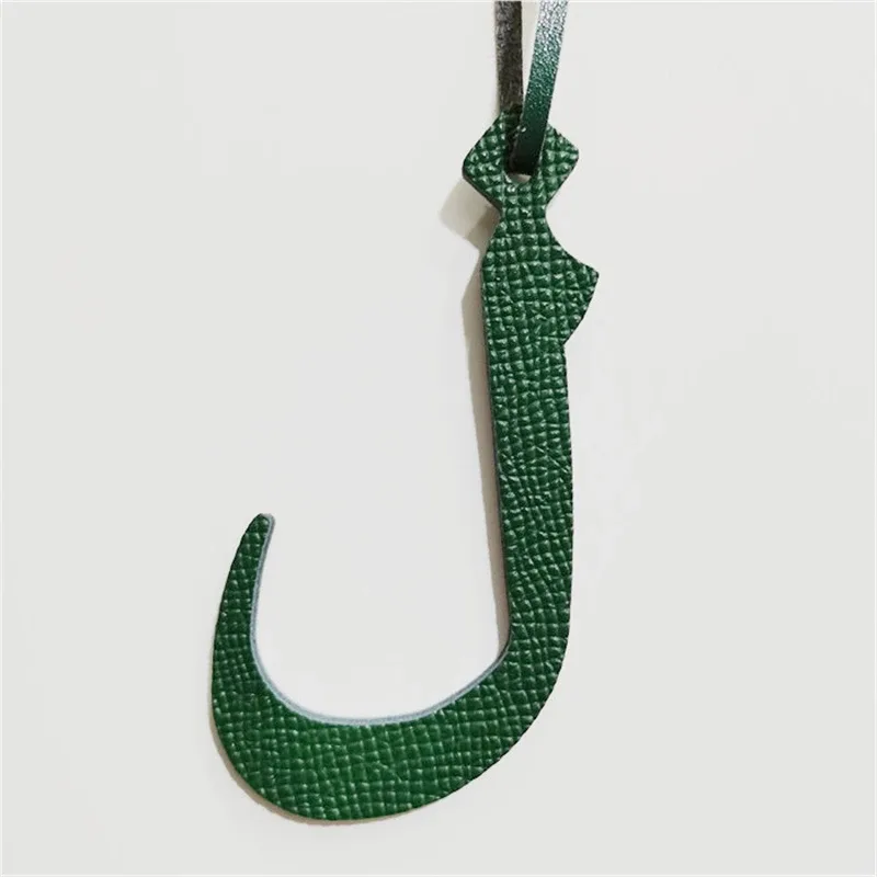 nouveau porte-clés de luxe en cuir véritable avec lettre arabe l, pendentif de sac à dos, breloque de sac pour femmes