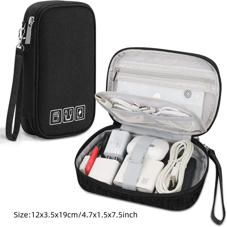 sac de rangement numérique portable, gadget usb, pochette de rangement de câbles étanche, appareils électroniques, accessoires, pack de fournitures