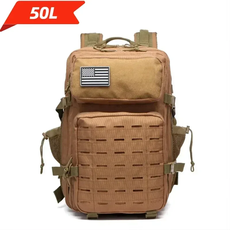 25l/50l étanche avec 2 porte-bouteilles sac à dos salle de sport voyage en plein air randonnée pêche trekking sacs à dos 13 pouces pochette d'ordinateur