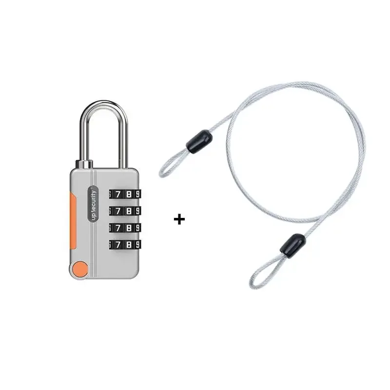 cadenas à combinaison multicolore à 4 chiffres avec code réinitialisable et anse en métal robuste, parfait pour les casiers de gym, les bagages et les voyages【smq】