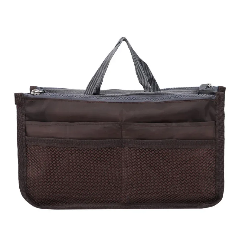 organisateur insérer sac femmes nylon voyage insérer organisateur sac à main sac à main grande doublure dame maquillage cosmétique sac pas cher femme fourre-tout
