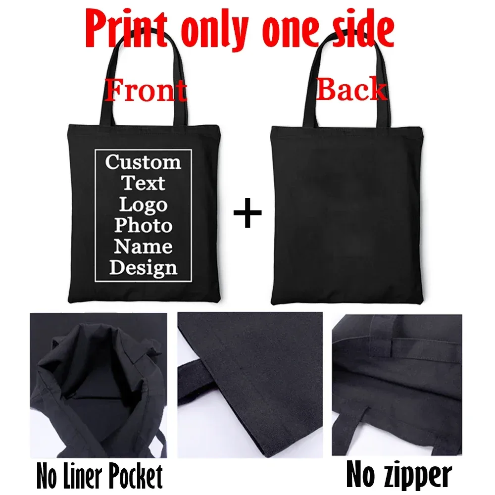 sac fourre-tout personnalisé avec nom et logo imprimé, sac à main de grande capacité pour dames, pochette de shopping pour mariage, sacs de livre cadeaux