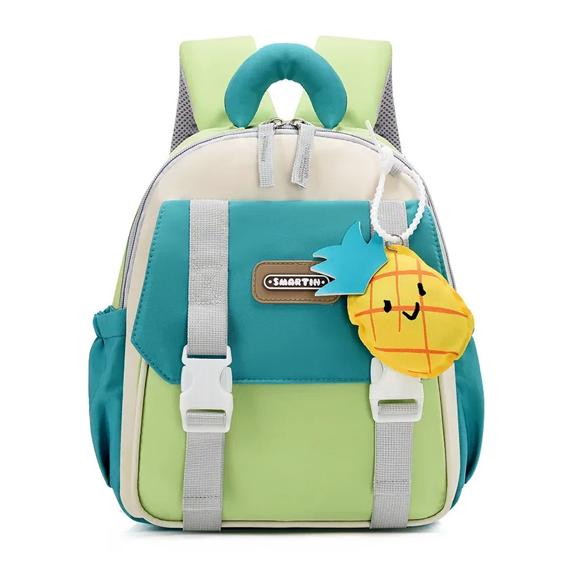 nouveau sac à dos grande capacité pour enfants, sac à dos maternelle garçons filles, sac à dos double épaule anti-pression avec blocs de couleurs