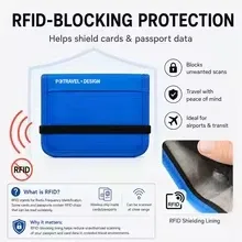 portefeuille de voyage anti-rfid, porte-passeport multifonction, étui pour cartes de crédit, organisateur de documents d'identité pour hommes et femmes, pochette antivol