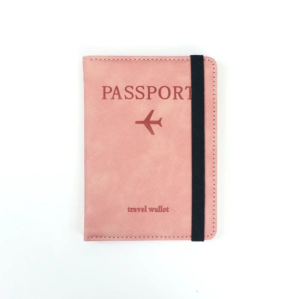 porte-passeport rfid en cuir pu, porte-cartes, étui de voyage, accessoires essentiels pour les voyages en famille, pour femmes et hommes.