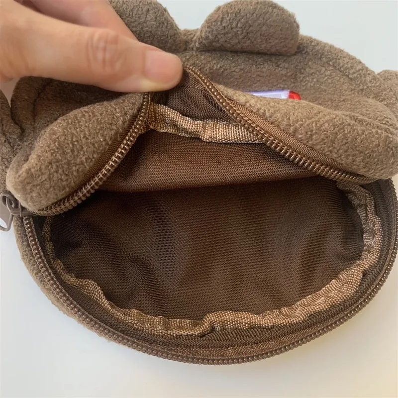 domo kun – sac de rangement multiple en peluche, pochette de rangement de maquillage, porte-monnaie mignon kawaii, portefeuille, sacs à cosmétiques, trousse de maquillage de beauté