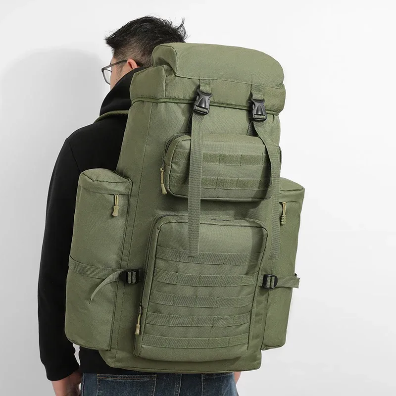 grand sac à dos d'alpinisme pour l'extérieur, sacs à dos d'escalade, sacs de voyage de camping de randonnée, 80l