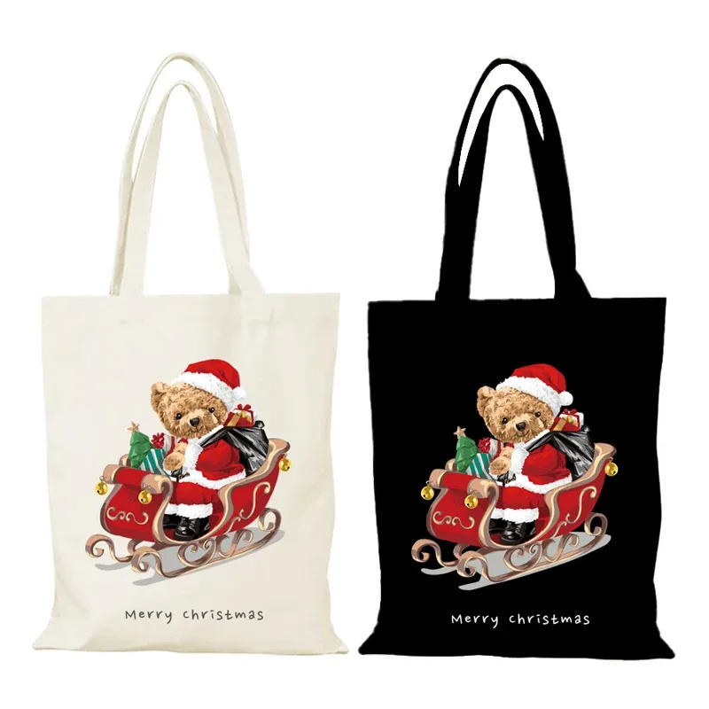 dessin animé ours femmes sac à main cadeaux de noël sacs à main mode le sac fourre-tout dame sacs eco shopper 