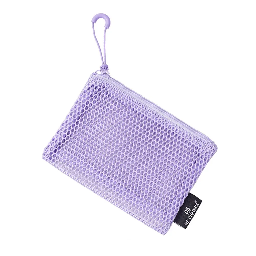 pochette en maille pour sac à main, trousse de maquillage avec fermeture éclair, pochette de rangement pour cosmétiques, pour le quotidien ou les voyages, pour ranger les petits objets, 4 pièces
