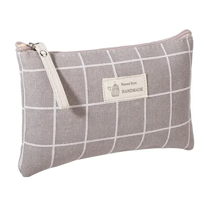 sac à cosmétiques en toile imprimée à la mode, pour le rangement du maquillage, petits sacs de maquillage de voyage, organisateur, sac de rouge à lèvres pour femmes