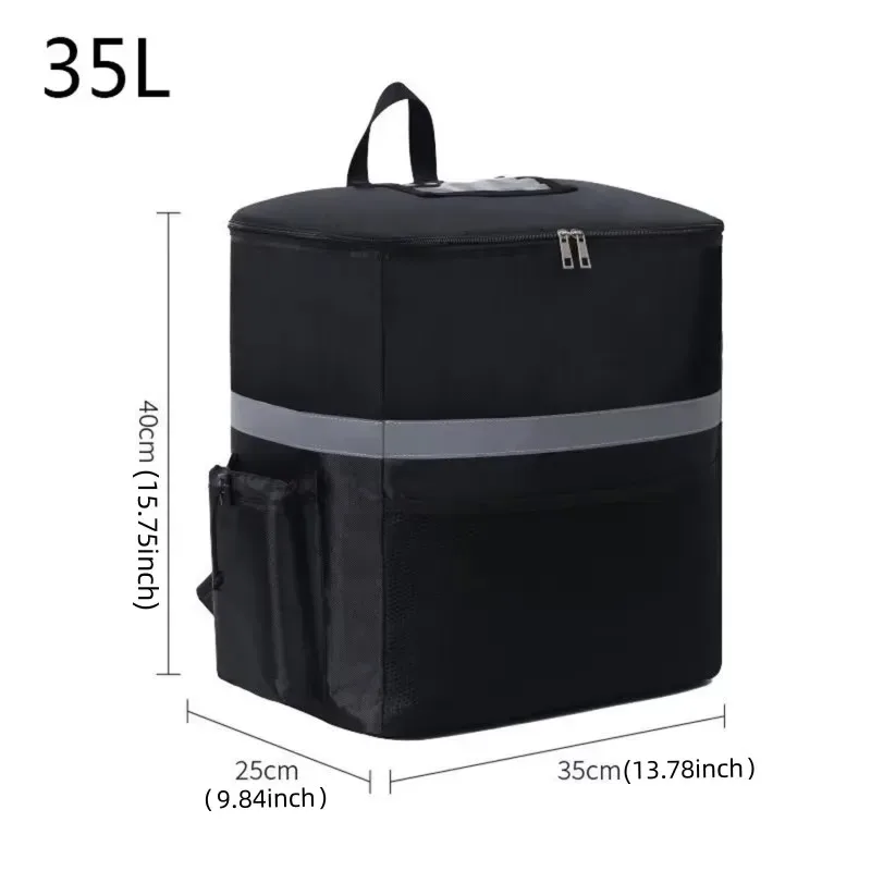 35l extra large sac alimentaire thermique sac isotherme boîte de réfrigérateur conservation des aliments frais livraison sac à dos isolé sac frais