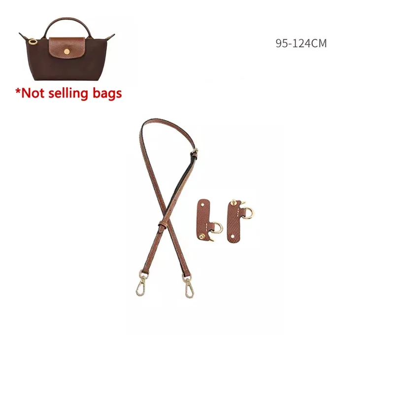 sangle d'épaule en cuir véritable adaptée au sac longchamp mini le pliage, accessoires de sangle de sac bandoulière sans perforation