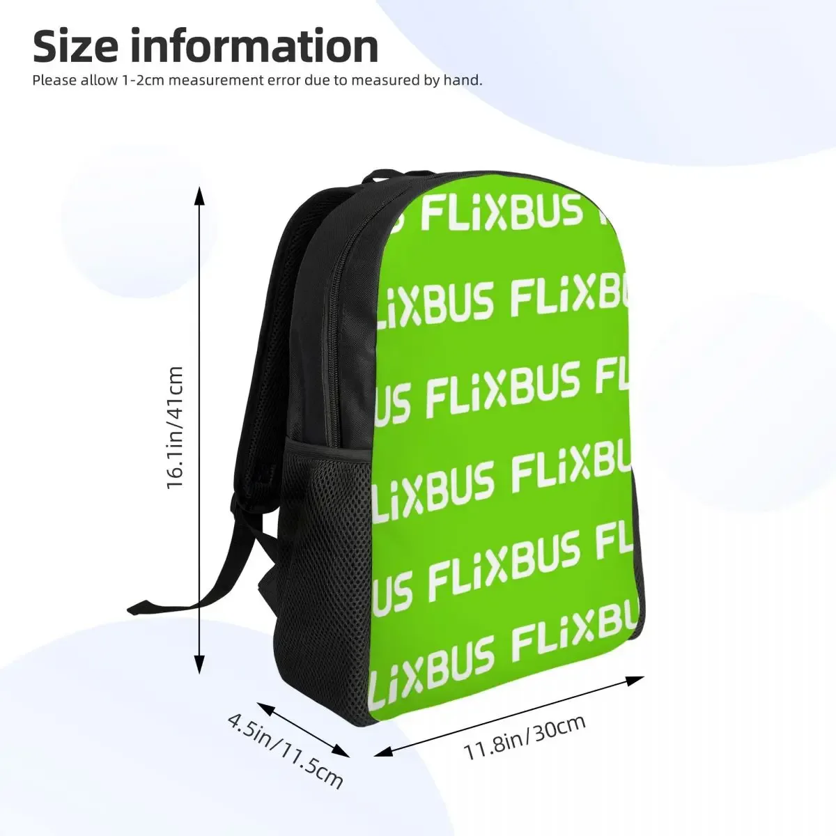sac à dos flixbus pour étudiants, garçons et filles, sac d'école, sac à bandoulière pour ordinateur