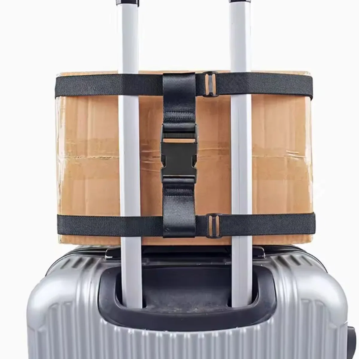 sangle de fixation anti-perte à sangles croisées pour valise de voyage, accessoire d'emballage, sangle à boucle pour bagages