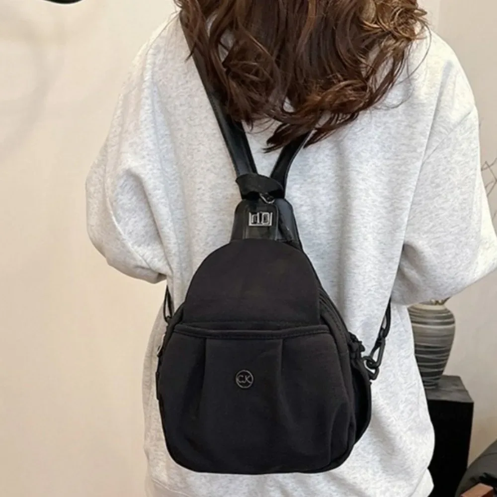 sac à dos polyvalent en nylon, sac à bandoulière étanche de grande capacité, sac de poitrine léger multifonctionnel, sac polochon