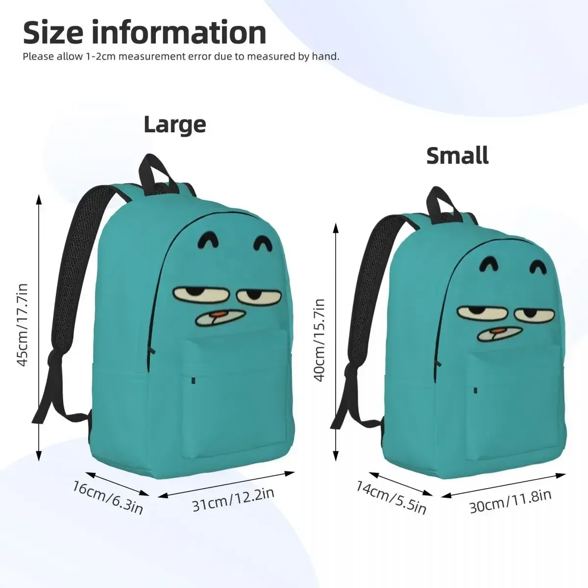 gumball gomme balle watterson incroyable dessin animé sac à dos collège lycée étudiant bookbag hommes femmes sac à dos randonnée