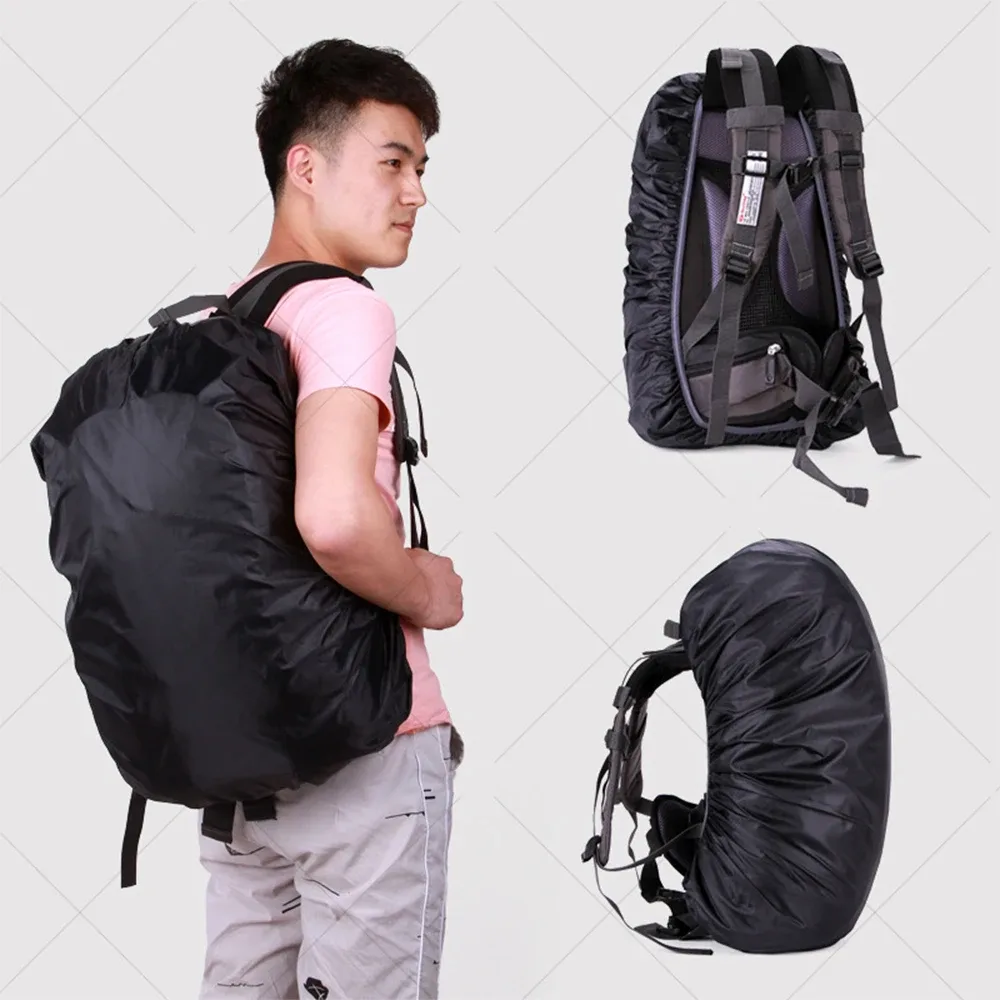 sac de randonnée en plein air 35l, housse de pluie, sac à dos universel, housse de pluie et anti-poussière, sac d'école, housse étanche