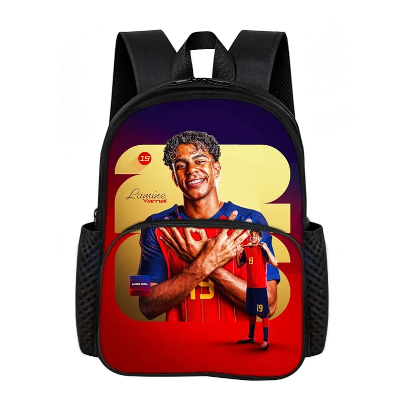 sac à dos d'école l-lamin yamal avec poche avant, idéal pour les fans de football, le meilleur cadeau pour les amateurs de sport