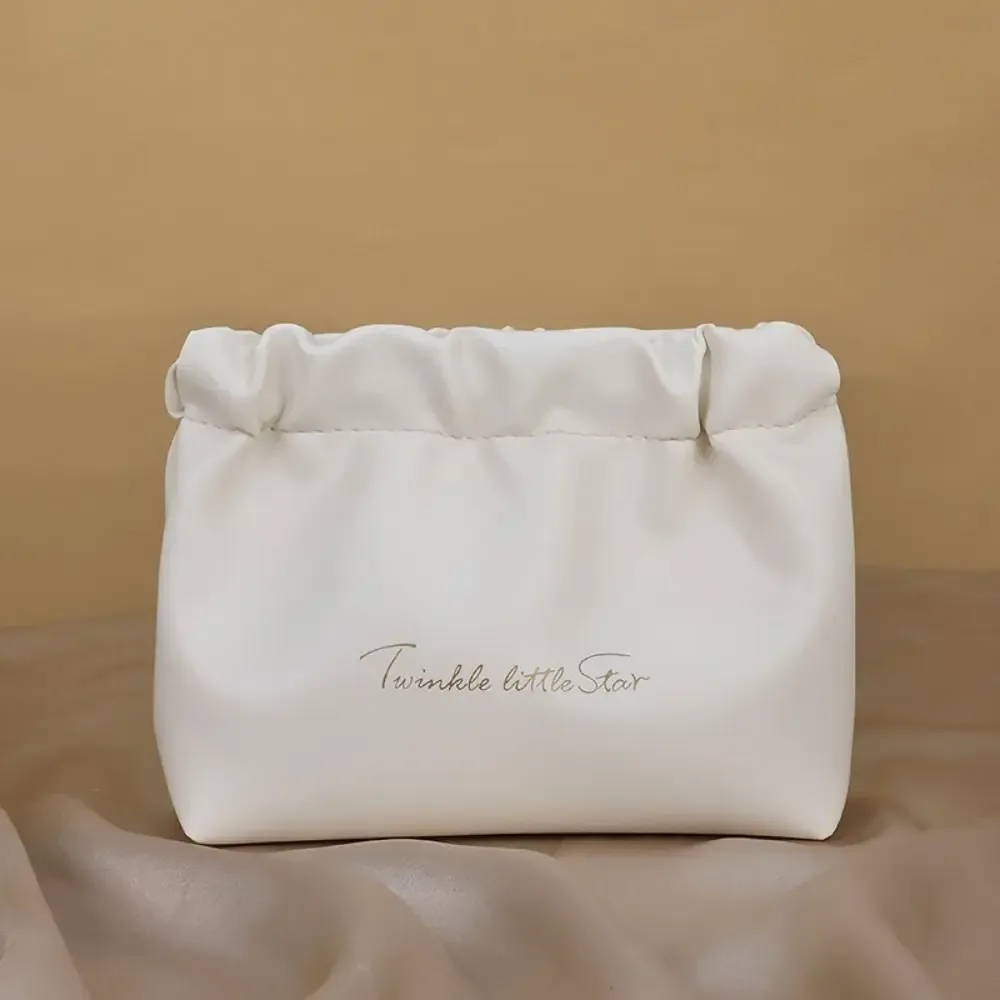 mini sac cosmétique en cuir pu, sac de maquillage, accessoires de voyage, sac de rangement pour rouge à lèvres, sac de rangement à fermeture automatique, sac de voyage à ressort.