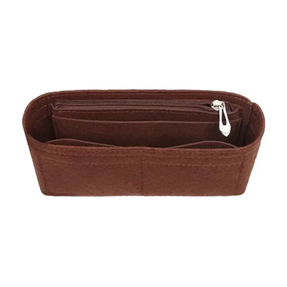 1 pièces multi-poches sac organisateur pour baguette sac de rangement sac intérieur doublure sac feutre insérer sac à main organisateur sacs à cosmétiques