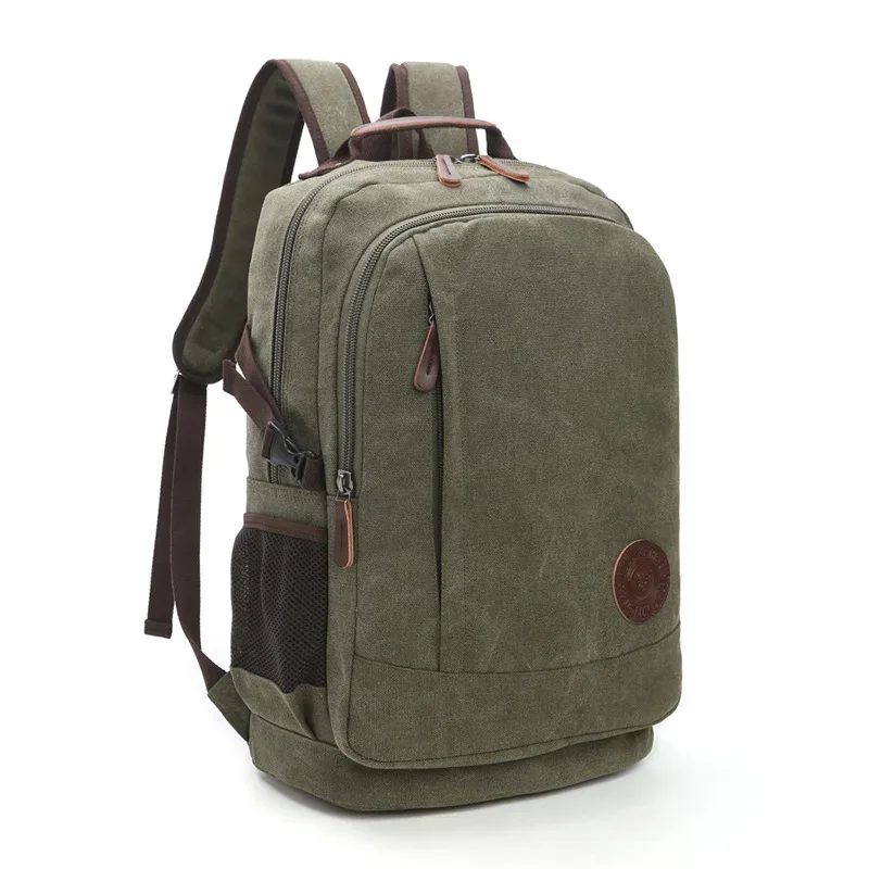 tilorraine nouveau sac à dos en toile lavable résistant à l'usure pour hommes unisexe loisirs grande capacité sac à bandoulière multifonction pour ordinateur