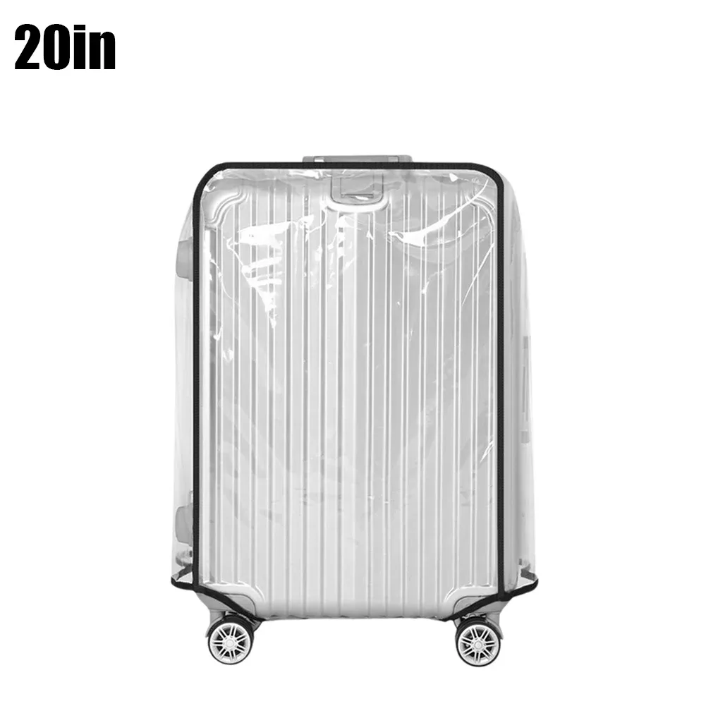 housse de protection transparente pour valise de 18 à 30 pouces, protection transparente pour bagages de voyage, accessoires de voyage en pvc imperméables pour valises à roulettes