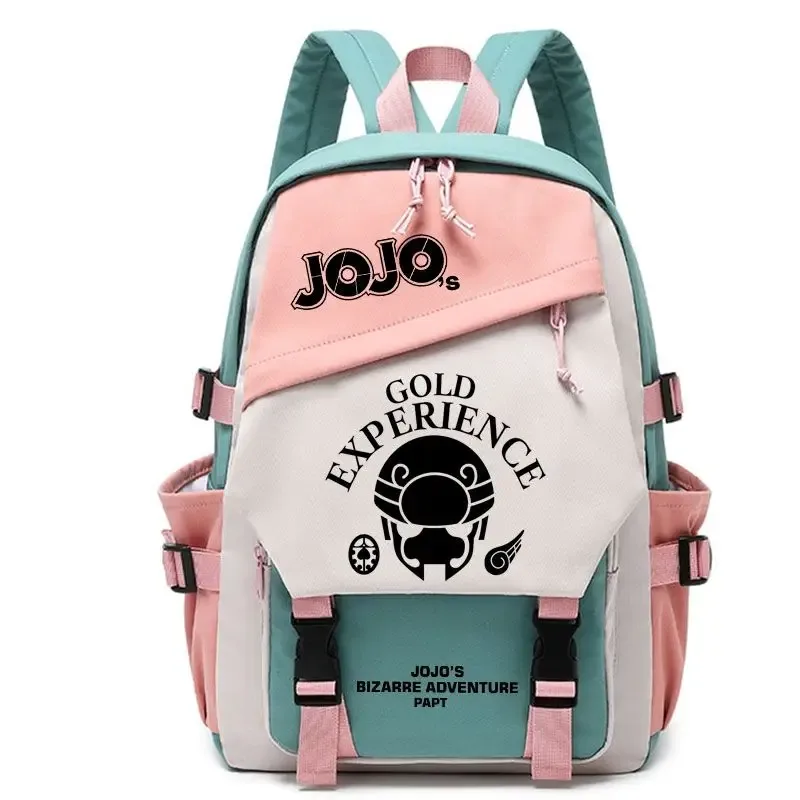 kujō jōtarō anime jojo's bizarre adventure sac à dos étudiant sac d'école toile adolescents sac à dos de voyage en plein air cadeau de mode