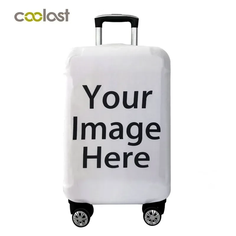 personnalisez votre image/nom/logo housse de bagages accessoires de voyage housse de protection élastique housse de protection anti-poussière