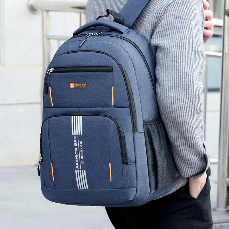 sac à dos minimaliste pour hommes, sac à dos léger en nylon avec plusieurs compartiments de rangement pour l'école et les voyages de week-end