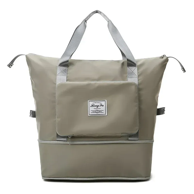 sacs de sport pliables de grande capacité pour femmes, sac personnalisé brodé, sac à main à poignée de voyage d'entraînement initié
