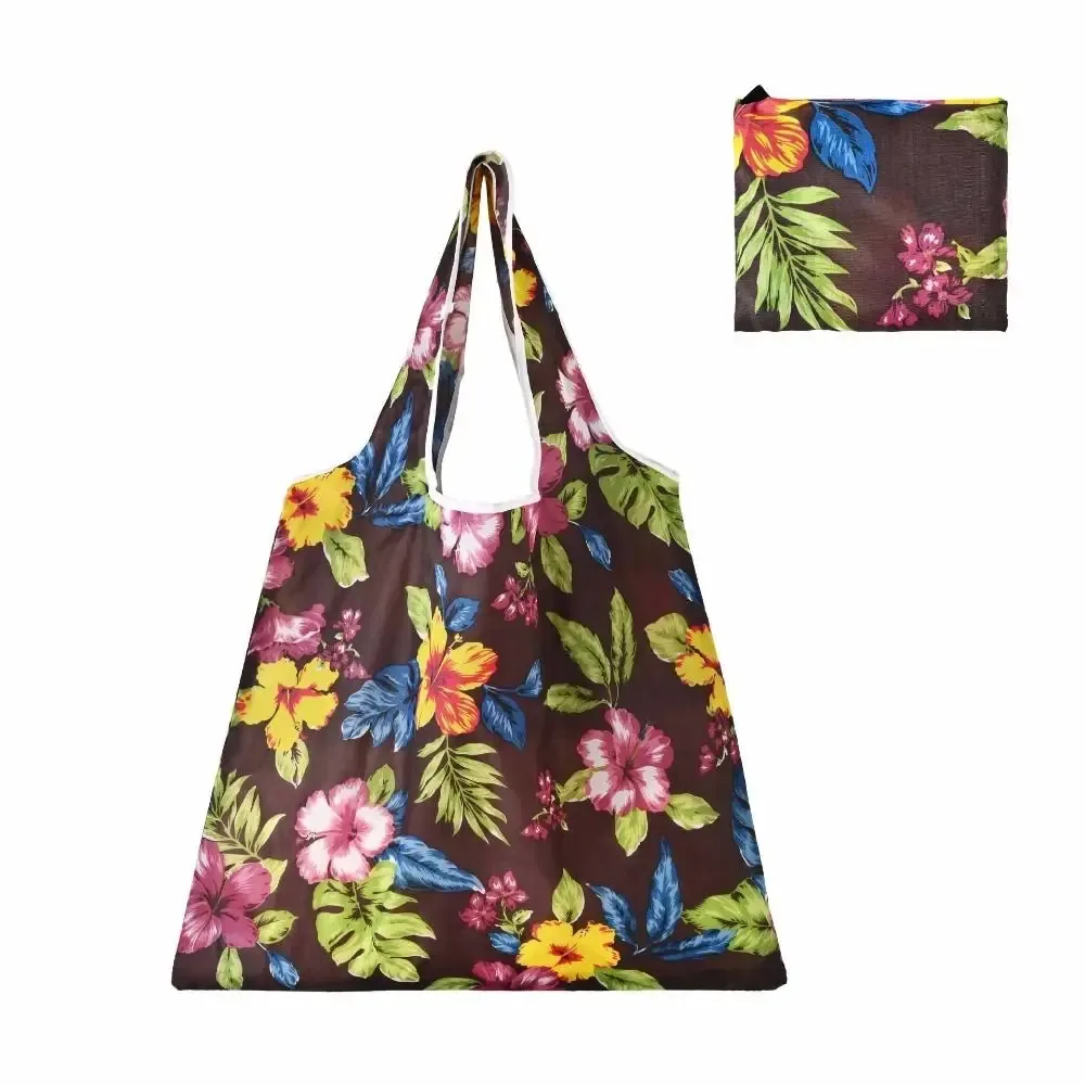 sac de courses pliable de grande capacité, plusieurs styles, fourre-tout de recyclage léger et lavable, sac de rangement portable écologique