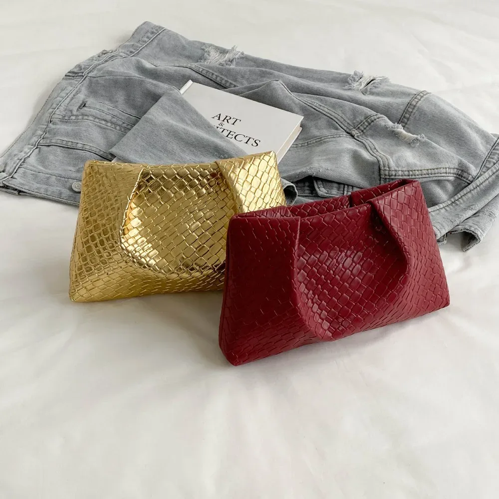 trousse de maquillage en cuir pu avec pochette cosmétique texturée en relief tissé rétro, organisateur de toilette de grande capacité pour femmes