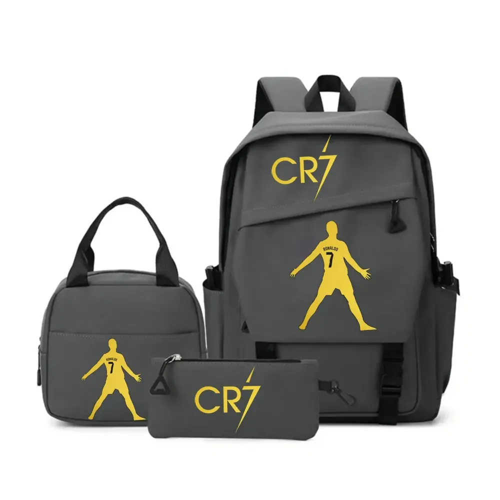sac à dos cr7 pour étudiants, femmes et hommes, sac à dos tendance pour ordinateur portable, sac à dos quotidien pour adolescents, sac messager