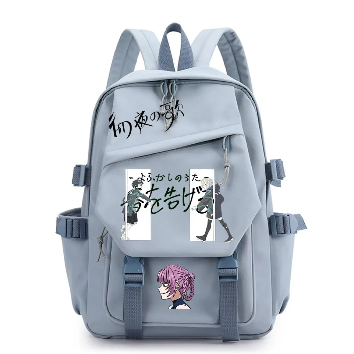 sac à dos call of the night nazuna nanakusa yamori kō cartable d'étudiant de dessin animé, sac à dos de voyage de grande capacité pour adolescents