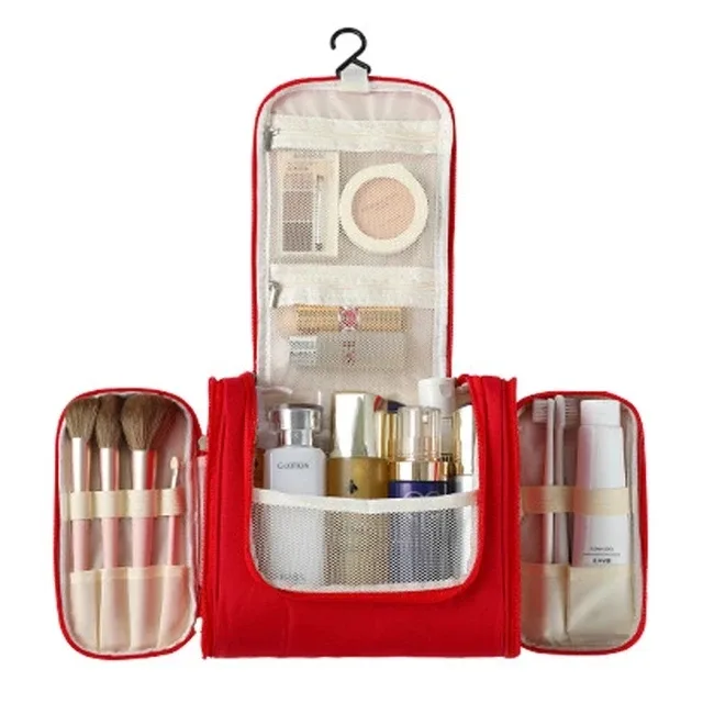 nouveau sac de rangement de maquillage de voyage sac à cosmétiques en nylon pour femmes sacs de maquillage de voyage suspendus kits d'organisation de toilette de lavage sacs de rangement
