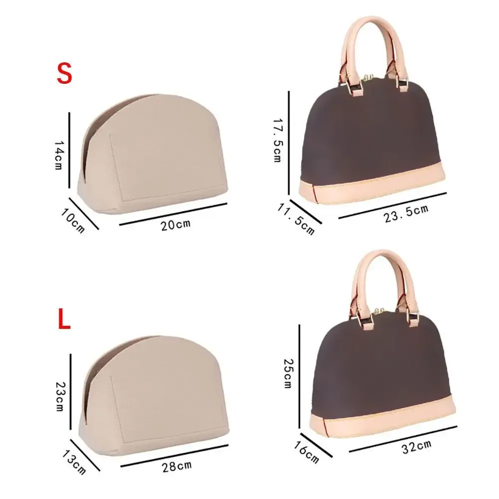 sac à doublure en feutre, pochette de rangement pour sac à main, sac interne, sac de doublure intérieure pour lv alma bb