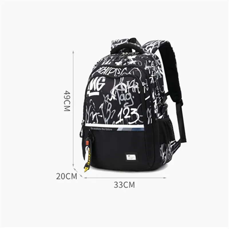 Sacs à dos camouflage graffiti pour hommes, sacs d'école imperméables en Oxford, sac pour ordinateur portable, sac à dos de voyage, cartable pour lycéen