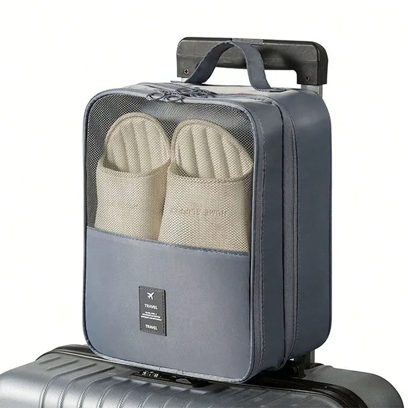 nouvelle sacoche de voyage pour chaussures, sac de rangement en maille respirante lavée, pour plusieurs paires de chaussures, boîte à chaussures portable pour voyages d'affaires