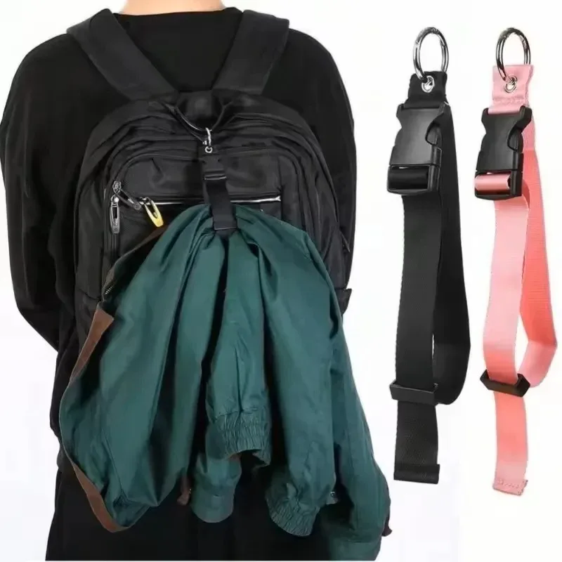 Sangle de fixation pour bagages de voyage, sangle externe pour sac à dos, sangle portable avec boucle de déverrouillage, sangle de bagage pour sac supplémentaire, support de veste