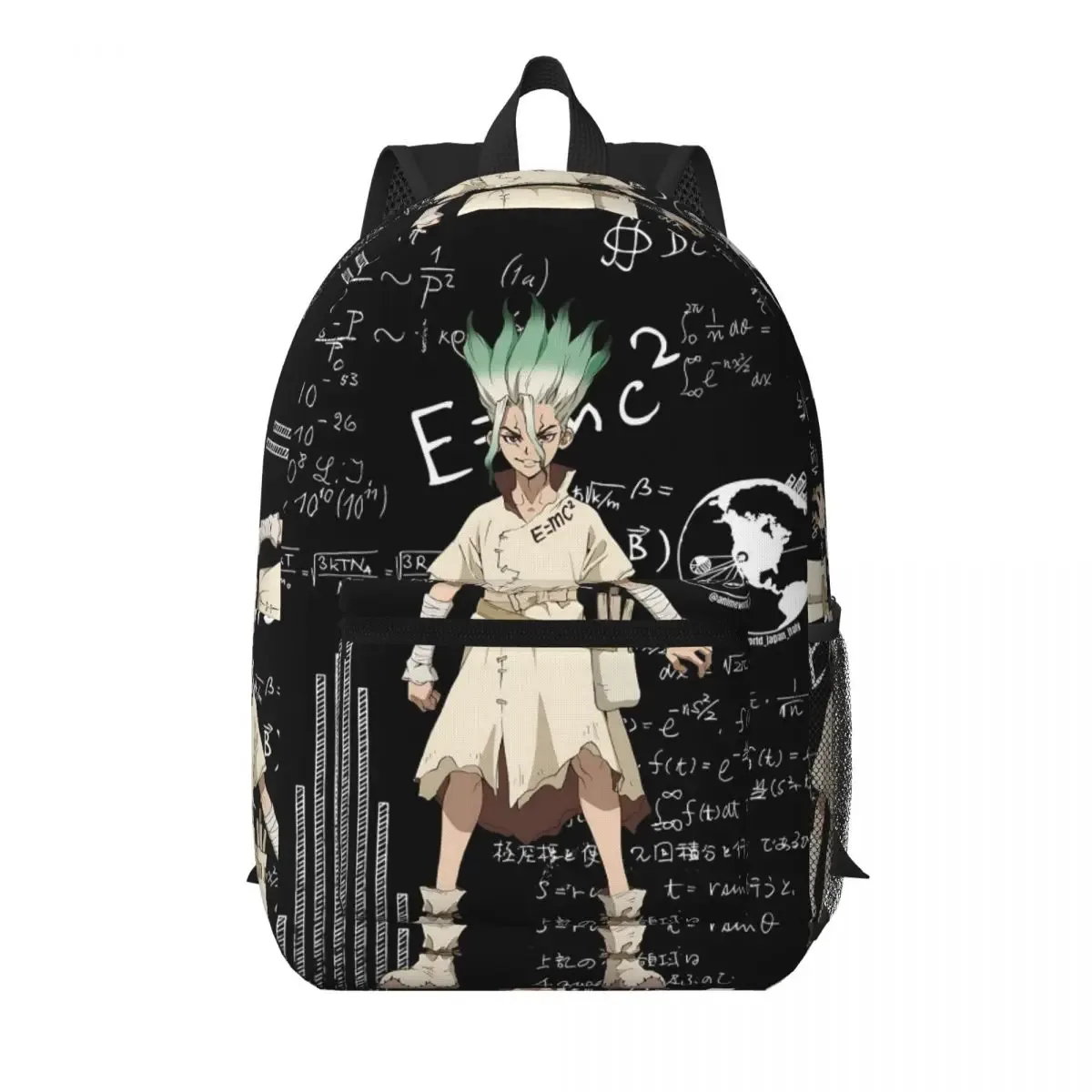 senku ishigami dr stone apan – sac à dos d'anime, sac à dos de grande capacité pour enfants, sac d'école, sacs à bandoulière pour hommes et femmes