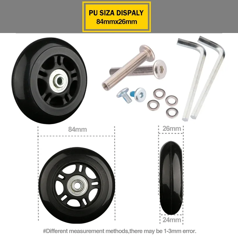 roues de valise 1 paire d'axes de remplacement pour valises roues de rechange de luxe outil de réparation de luxe roulettes